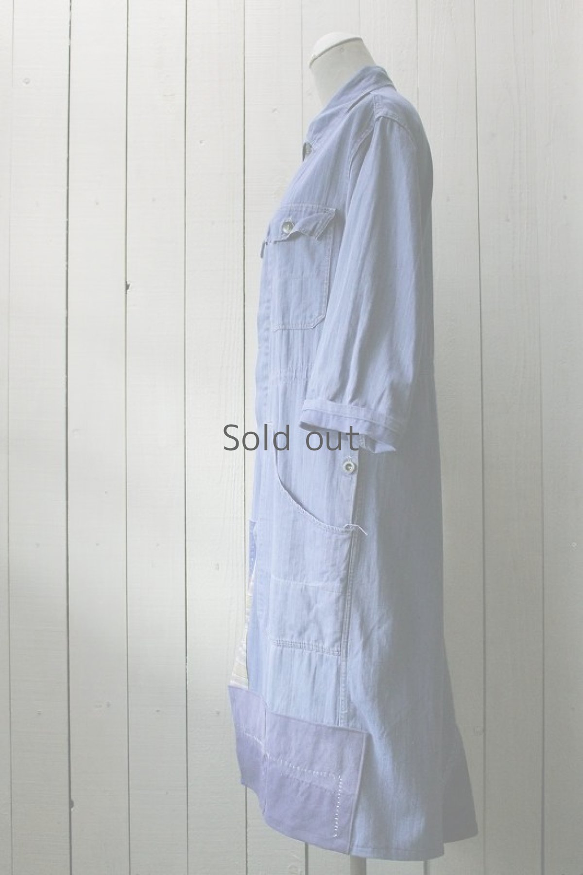 画像2: 【MITSUGU SASAKI】ビンテージ×リメイク　ワークコート（ツナギ） (2)