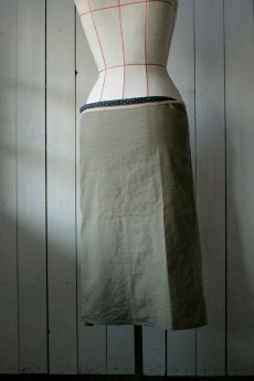 画像3: 【ササキチホ】麻袋×リネン　エプロンスカート (3)