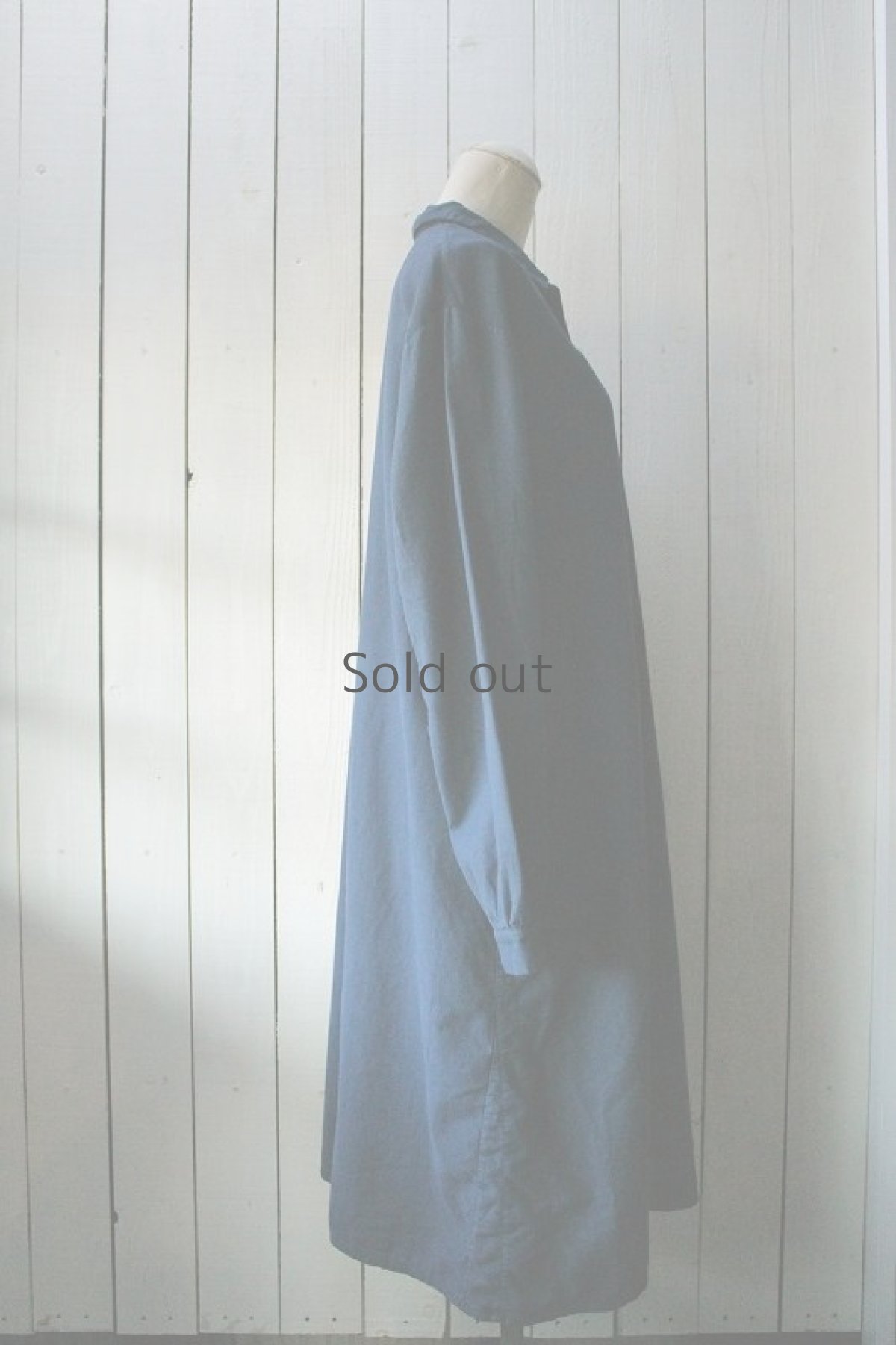 画像4: 【フランス】ビンテージコットン裏起毛ワンピース (4)