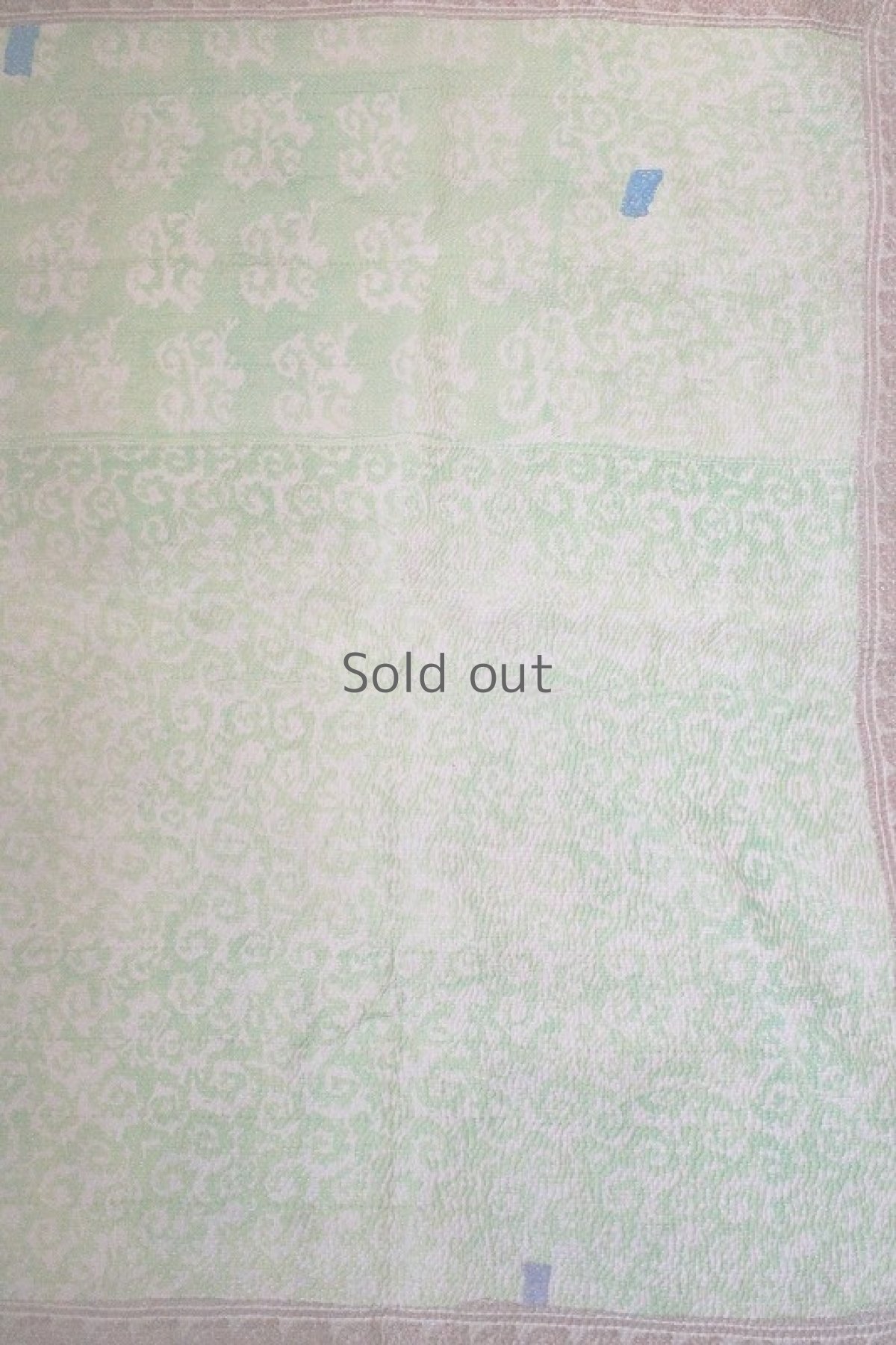 画像3: 【世界の古布】ラリーキルトC(サーモンピンク×ライトグリーン) (3)