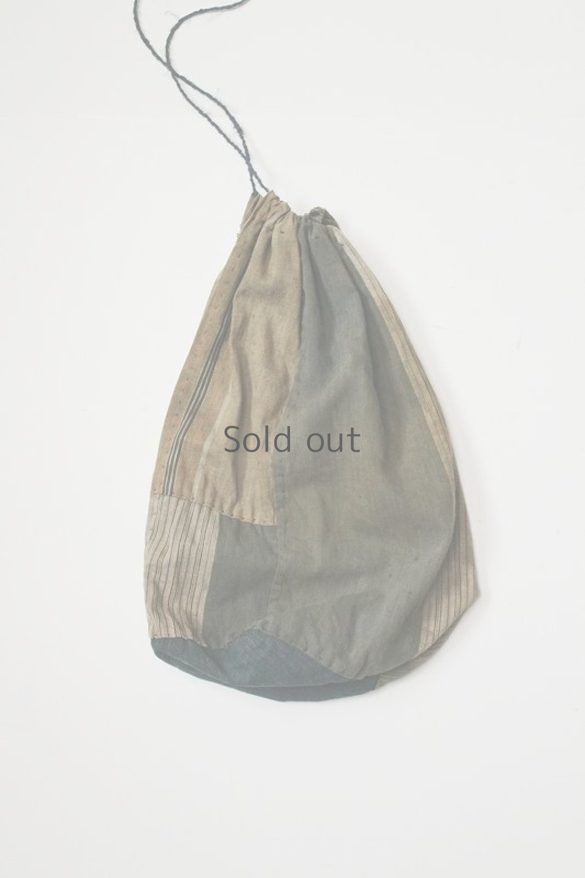 画像2: 【日本】明治時代のボロ巾着 (2)