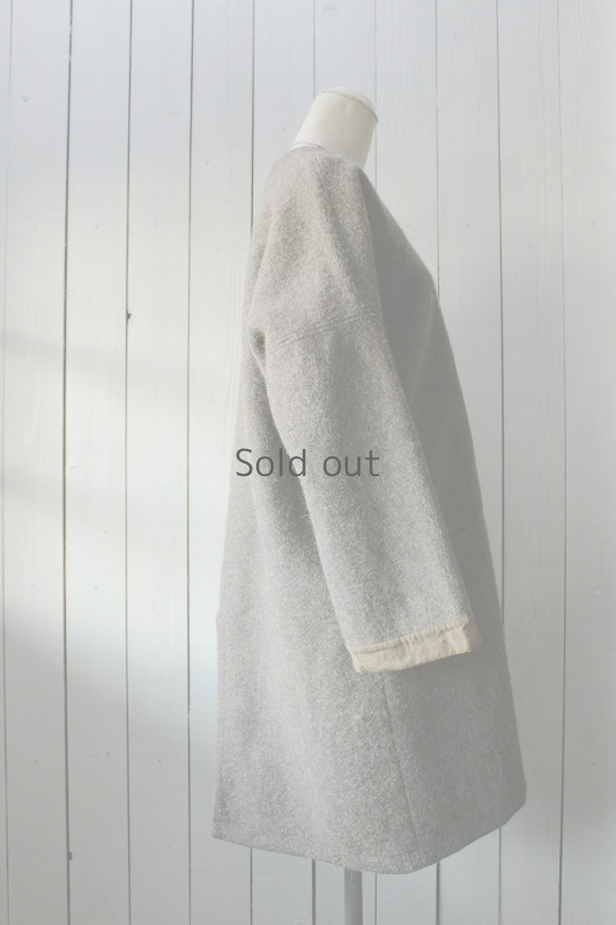 画像4: 【ササキチホ】ビンテージ×リメイク　ミリタリーブランケットコート(フランス) (4)