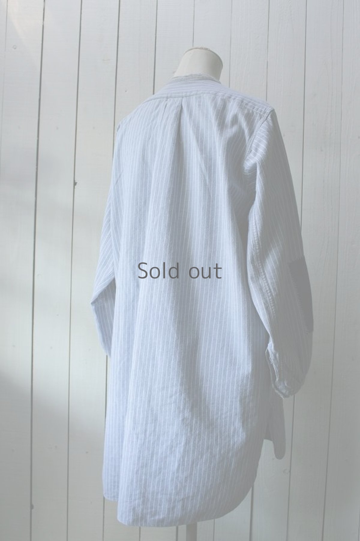 画像3: 【MITSUGU SASAKI】ビンテージ×リメイク　パッチワークプリズナーシャツ（ストライプ） (3)