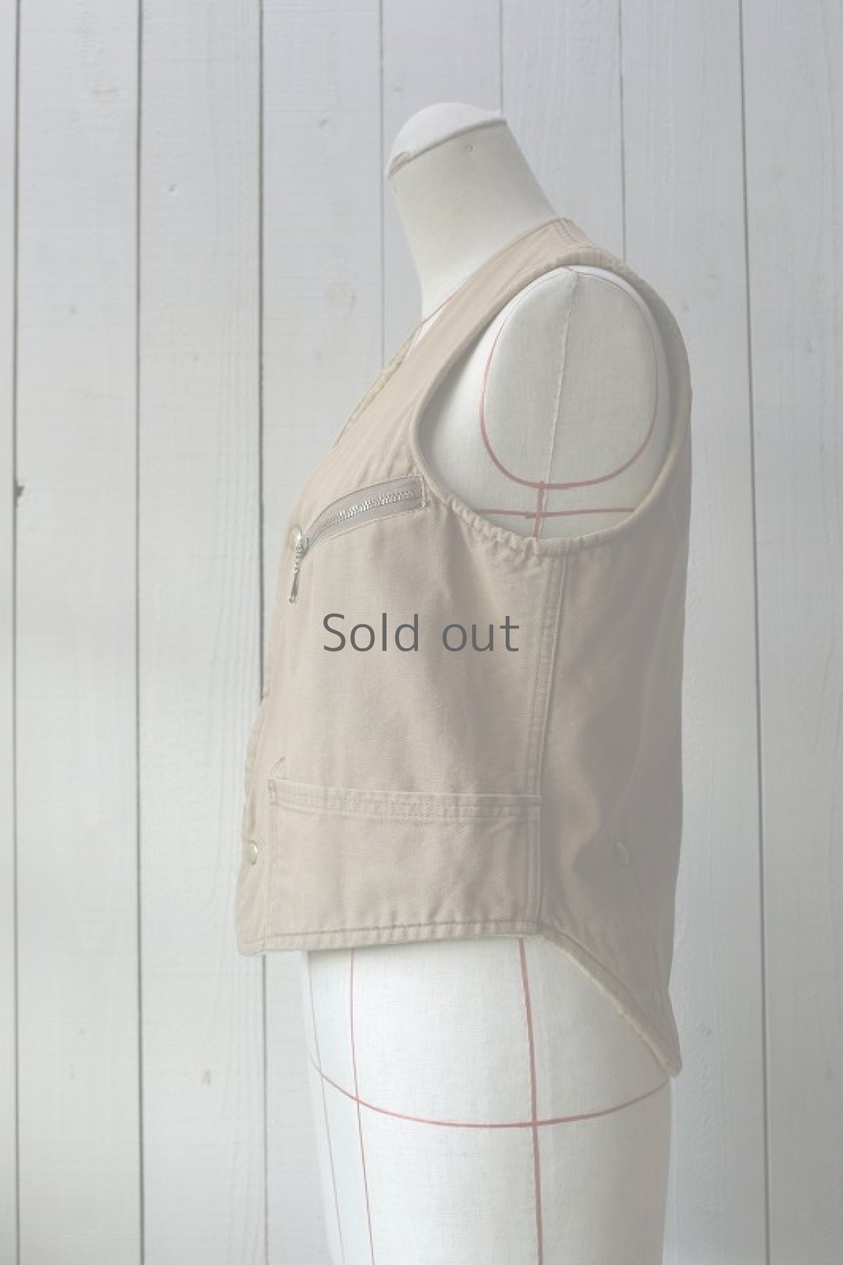 画像2: 【アメリカ】1960年代のダック地ボアベスト(CARTER'S) (2)