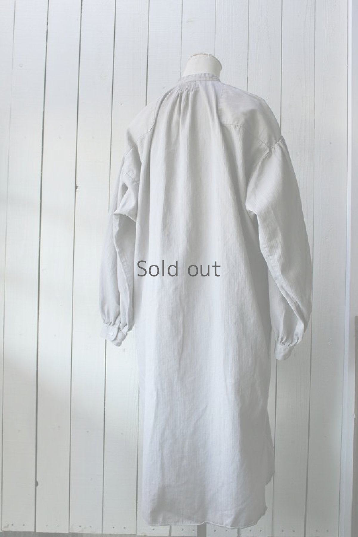 画像3: 【オーストリア】ビンテージチロリアンシャツワンピース（ねずみ色） (3)