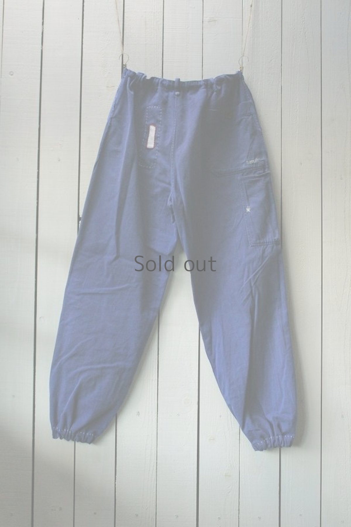 画像2: 【MITSUGU SASAKI】ビンテージリメイク　ハンドパッチワークパンツ（バルーンタイプ） (2)