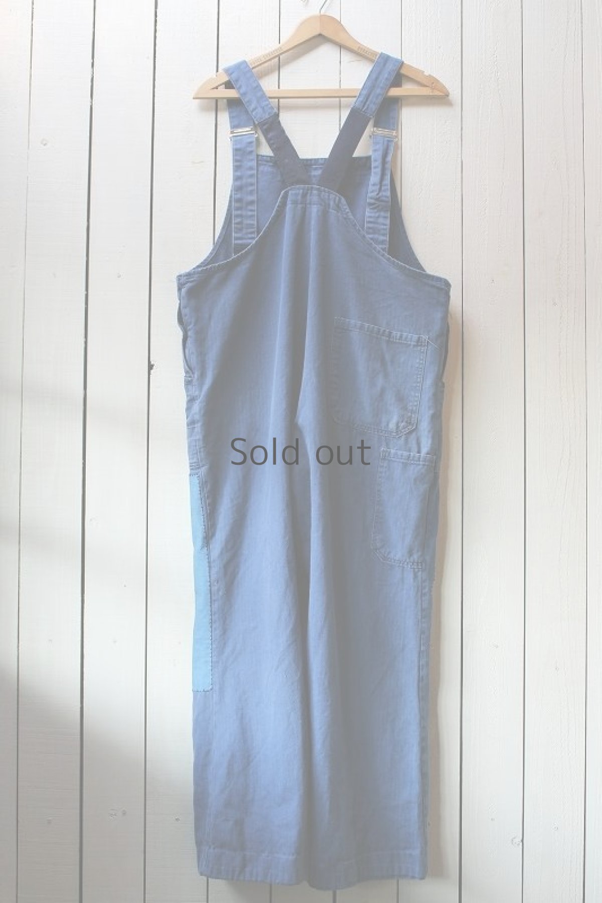 画像2: 【MITSUGU SASAKI】古布×当て布　ワークオーバーオール (2)