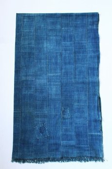画像3: 【世界の古布】手織り藍染めの綿B（大きめ） (3)