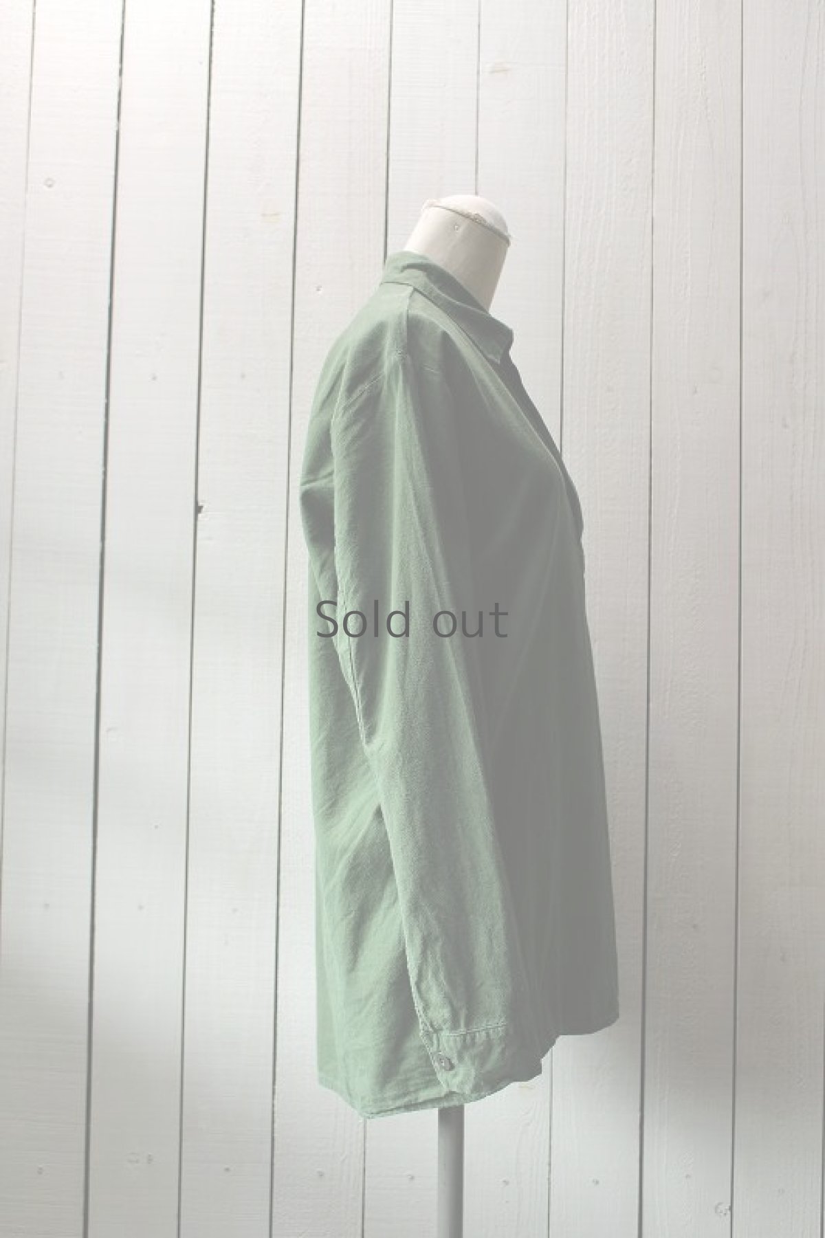 画像4: 【スウェーデン】ミリタリー M55プルオーバーシャツ(グリーン) (4)