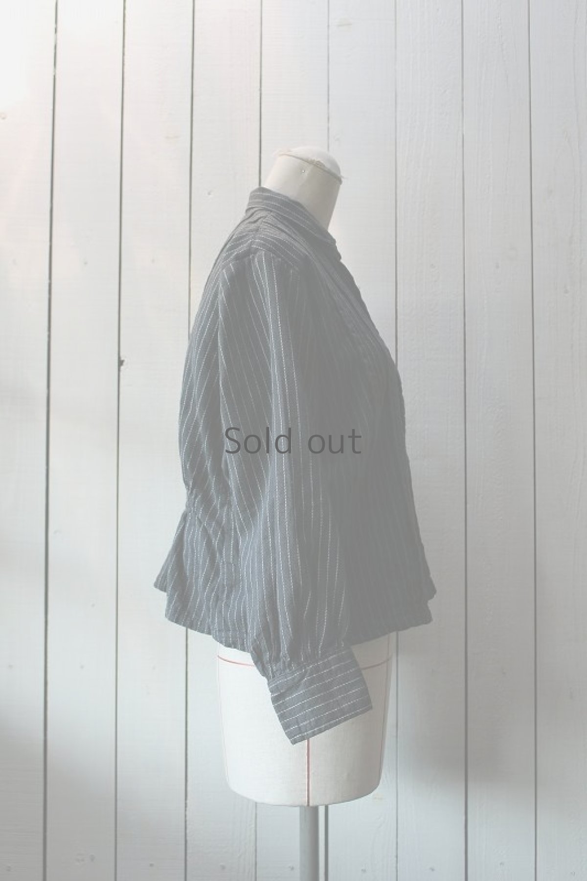 画像4: 【フランス】20世紀初頭のアンティークブラウス（ブラック） (4)