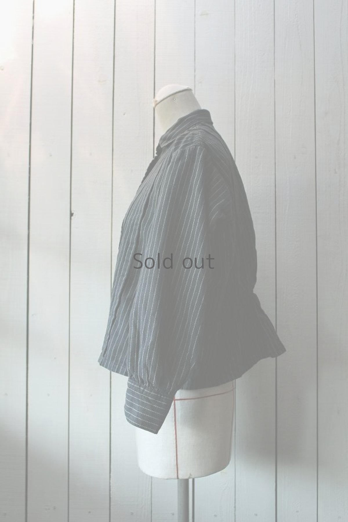 画像2: 【フランス】20世紀初頭のアンティークブラウス（ブラック） (2)