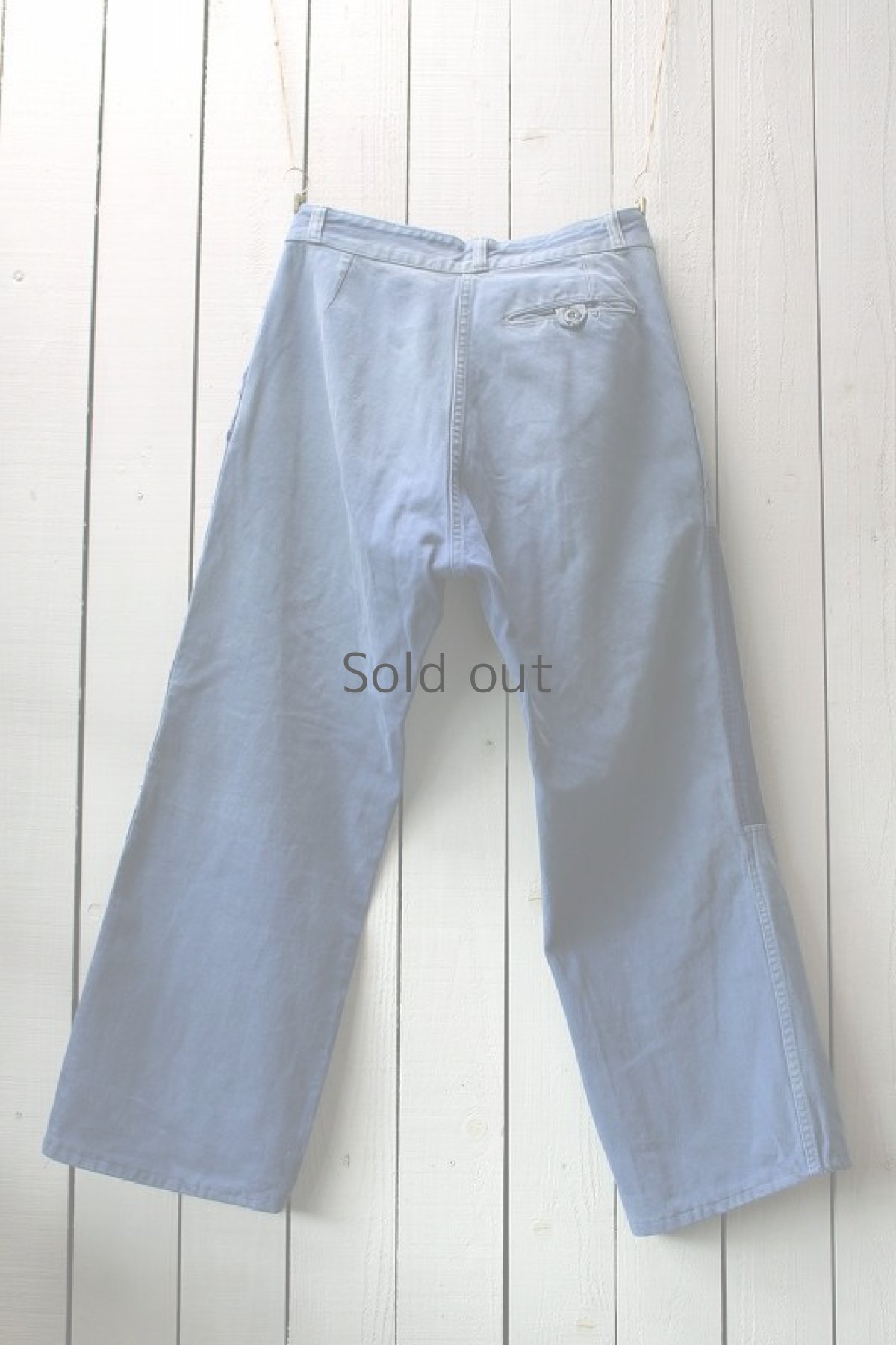 画像2: 【フランス】１９６０年代のパッチワークされたワークパンツ（KIDUR） (2)