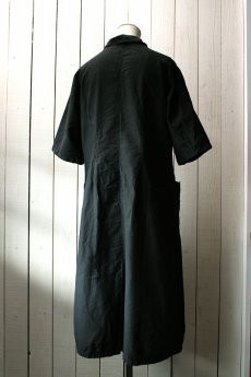 画像3: 【フランス】1930年代頃のブラックワークドレス（ダメージ有） (3)