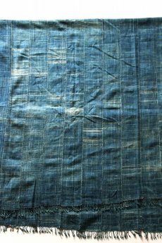 画像3: 【世界の古布】手織り藍染めの綿Ｍ（大きめ） (3)