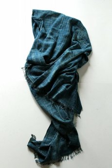 画像1: 【世界の古布】手織り藍染めの綿Ｍ（大きめ） (1)