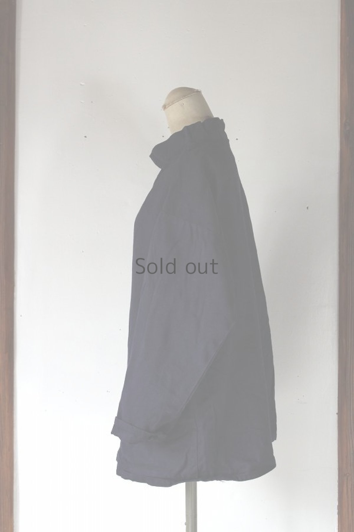 画像2: 【イギリス】変わったデザインのワークシャツ(ネイビー) (2)