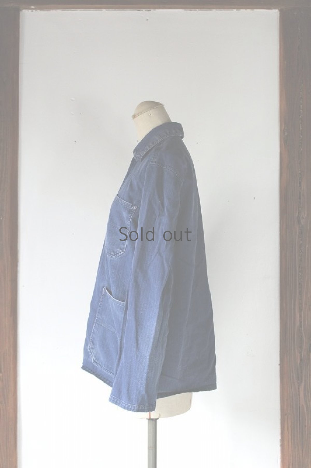 画像2: 【ドイツ】ビンテージ　ワークジャケット（ネイビー） (2)