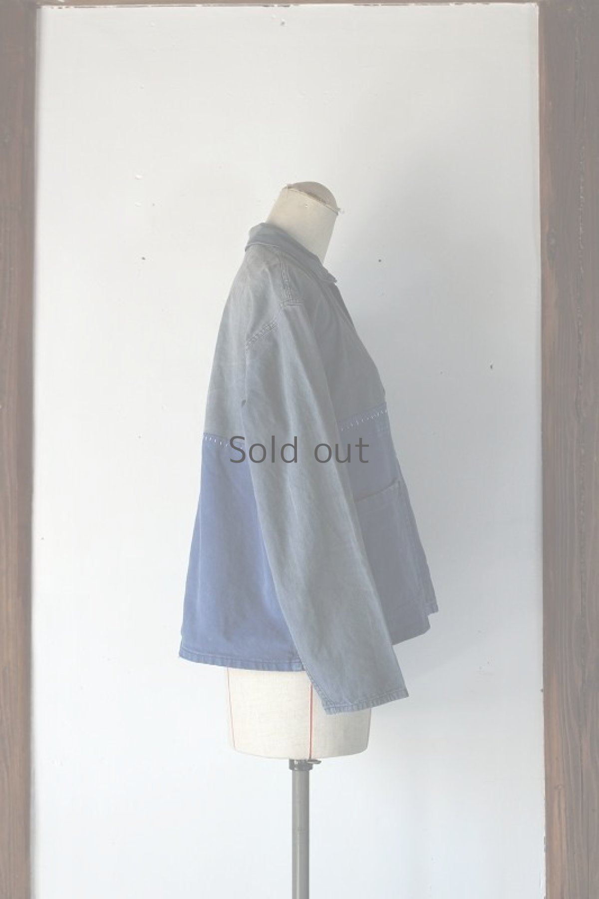 画像4: 【MITSUGU SASAKI】ビンテージ×リメイク ショートワークジャケット(3トーン) (4)