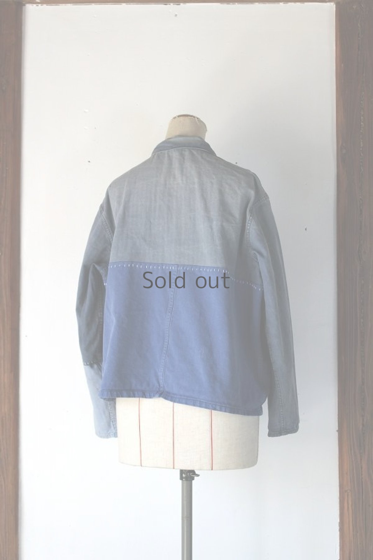 画像3: 【MITSUGU SASAKI】ビンテージ×リメイク ショートワークジャケット(3トーン) (3)