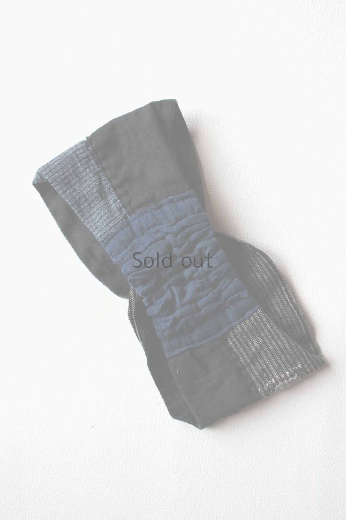 画像2: 【ササキチホ】古布　ターバン風ヘアバン（黒ベース） PART-6 (2)