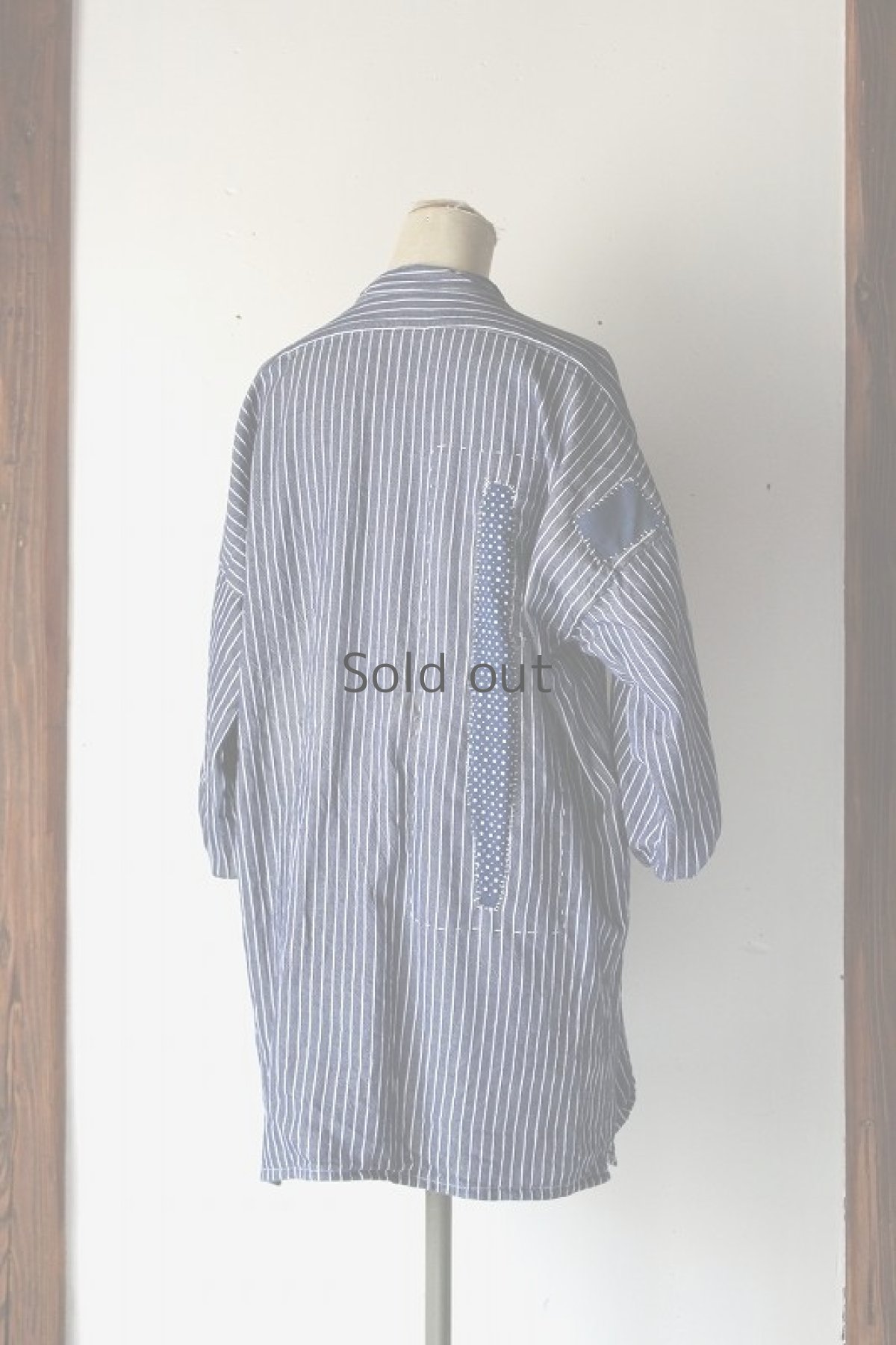 画像3: 【MITSUGU SASAKI】ビンテージリメイク　ストライププルオーバーシャツ（バンダナ） (3)