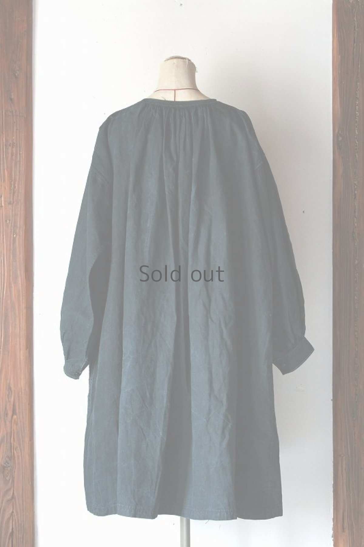 画像3: 【フランス】19世紀の羊飼いのインディゴリネンスモック (3)