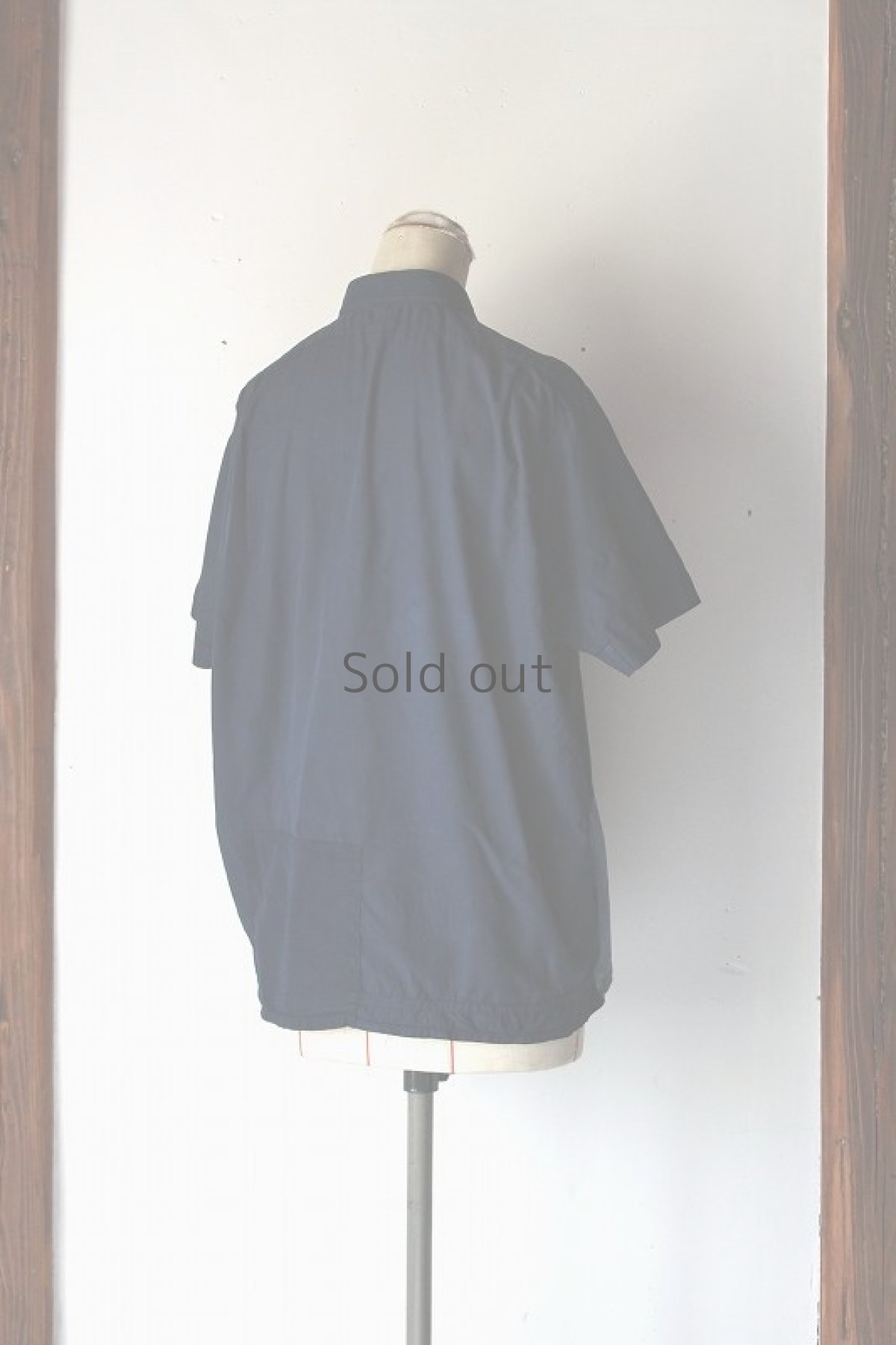 画像3: 【フランス】ビンテージコットン×染　パッチワークされた２トーンシャツ (3)