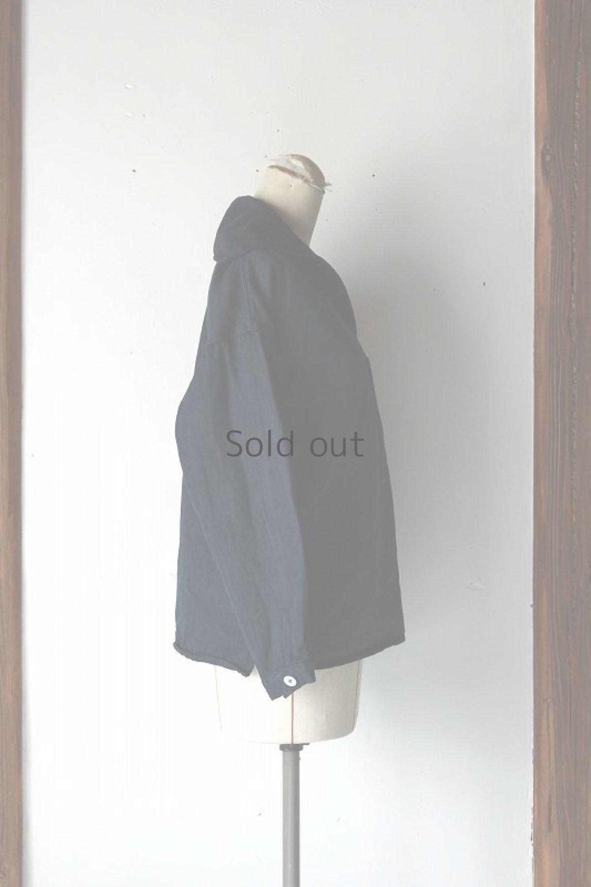 画像4: 【スペイン】海軍　マリーンセーラー　ワークシャツ（青藍色） (4)