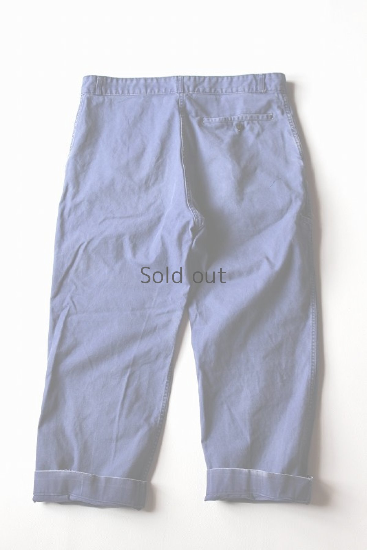 画像2: 【MITSUGU SASAKI】ビンテージリメイク　パッチワークしたワークパンツ（アドルフラフォン） (2)