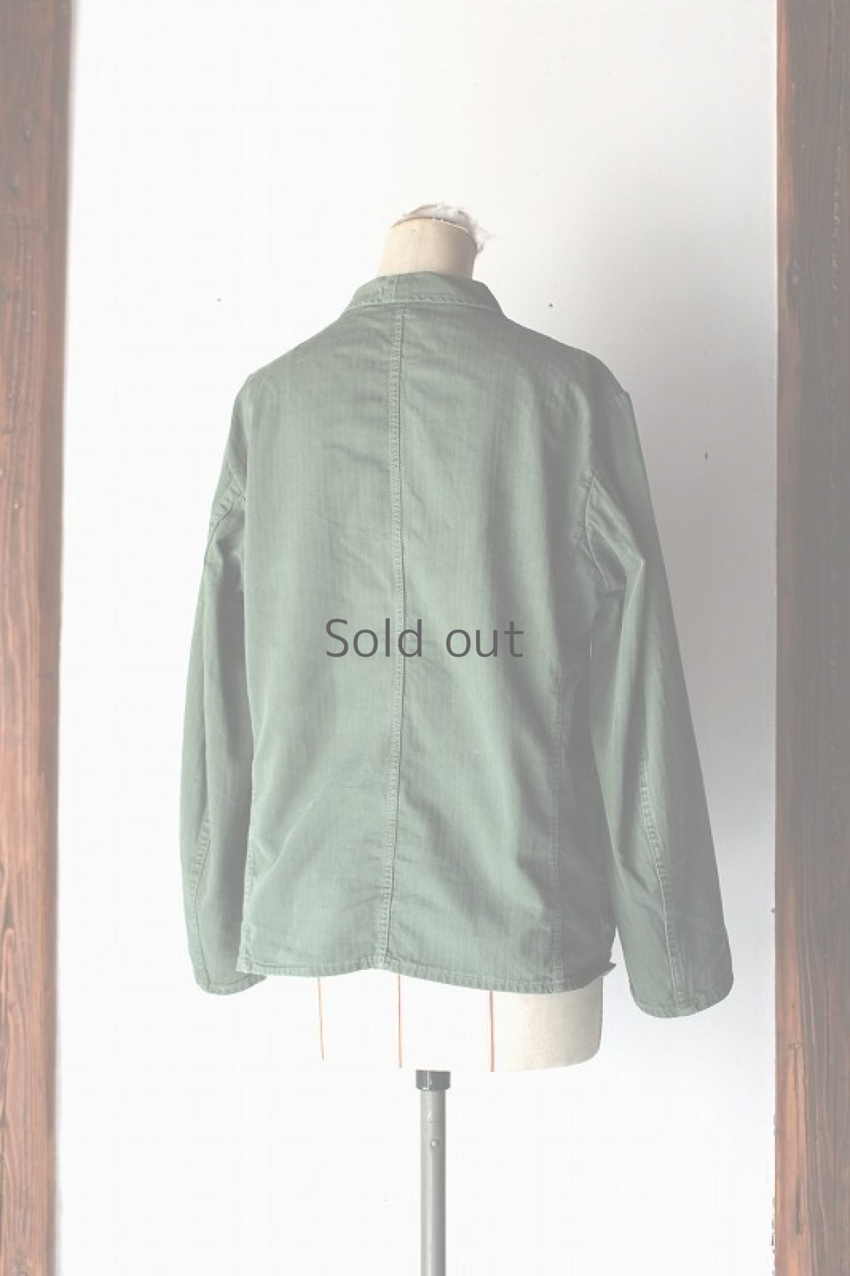 画像3: 【ドイツ】１９６０年代頃のオリーブコットン　ワークジャケット (3)