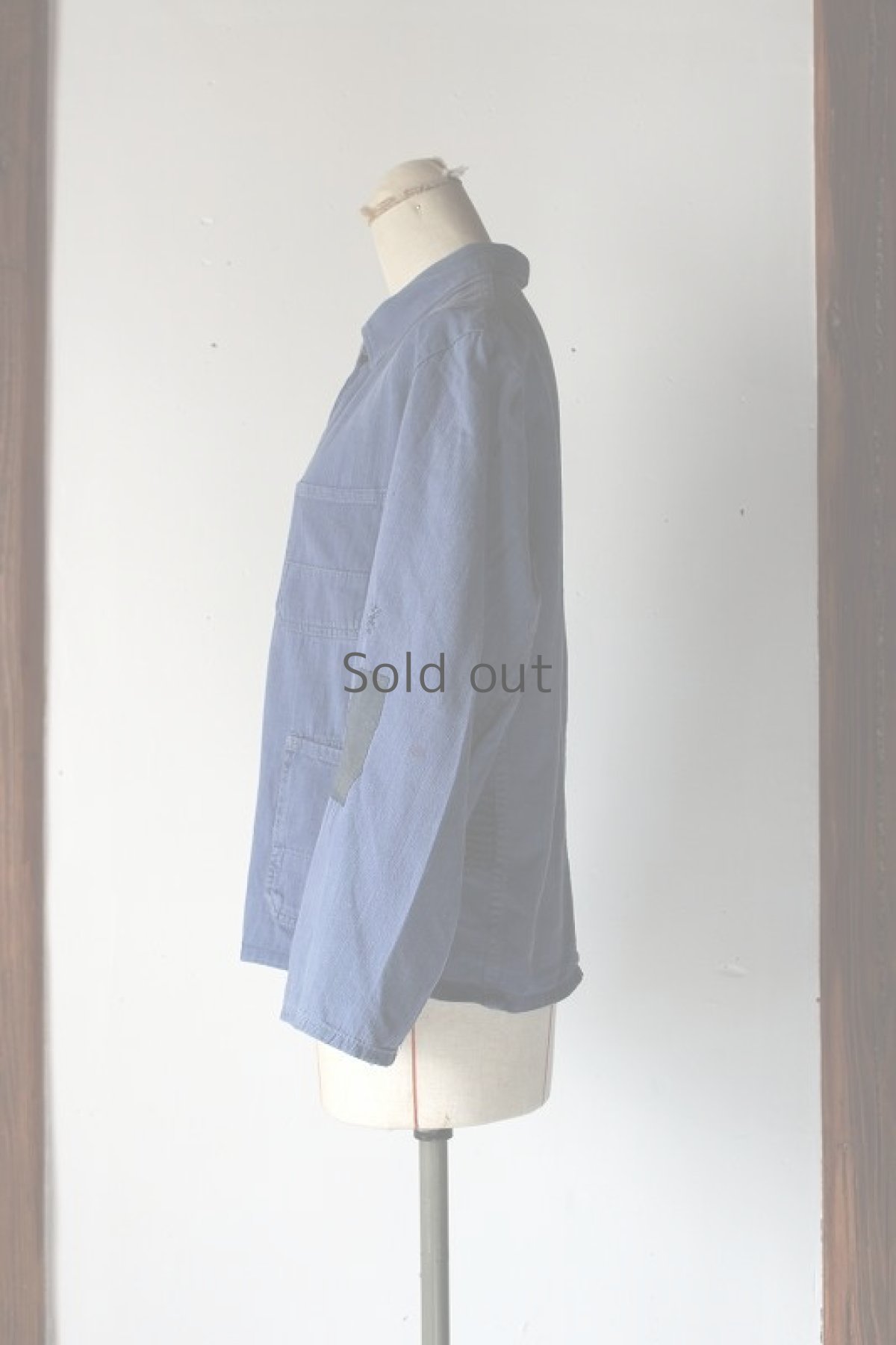 画像2: 【ドイツ】１９６０年代頃のワークジャケット（少しパッチ） (2)