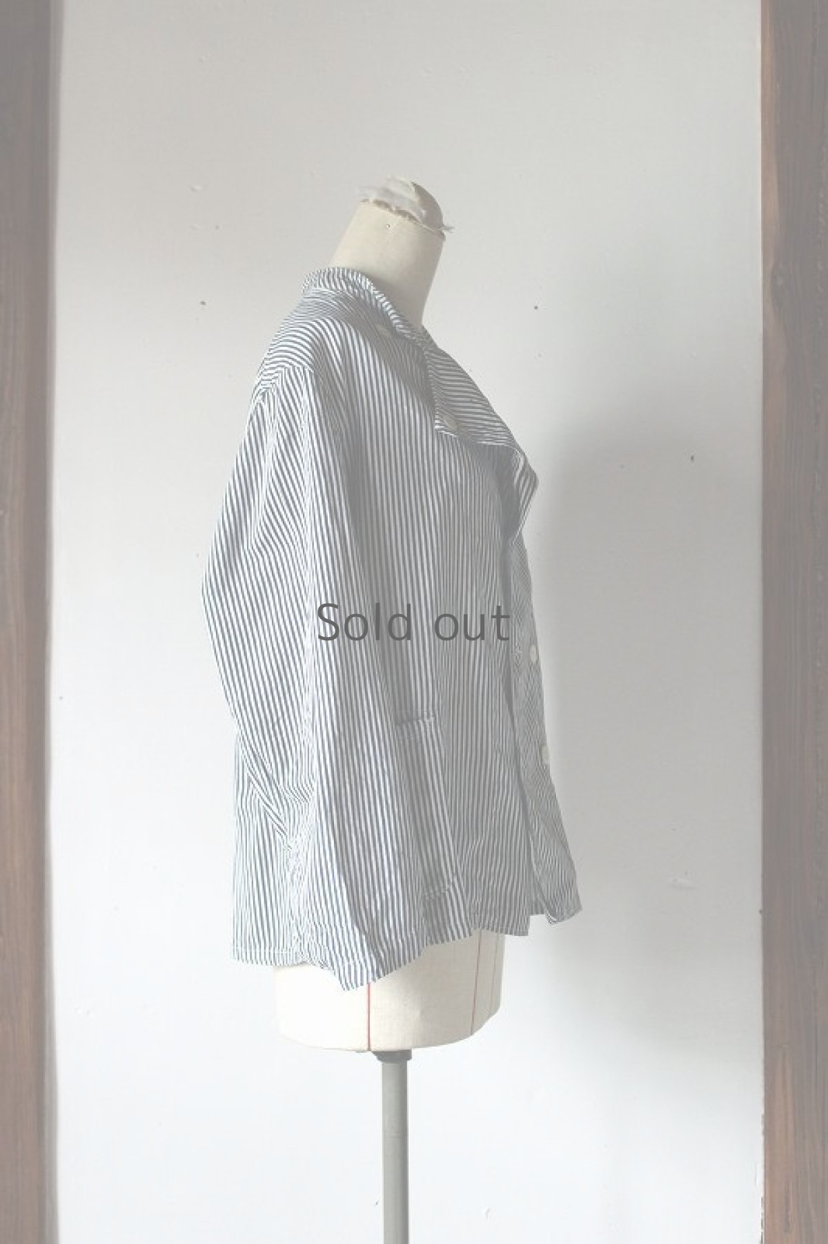 画像4: 【ドイツ】１９５０年代頃のストライプ　コックジャケット (4)