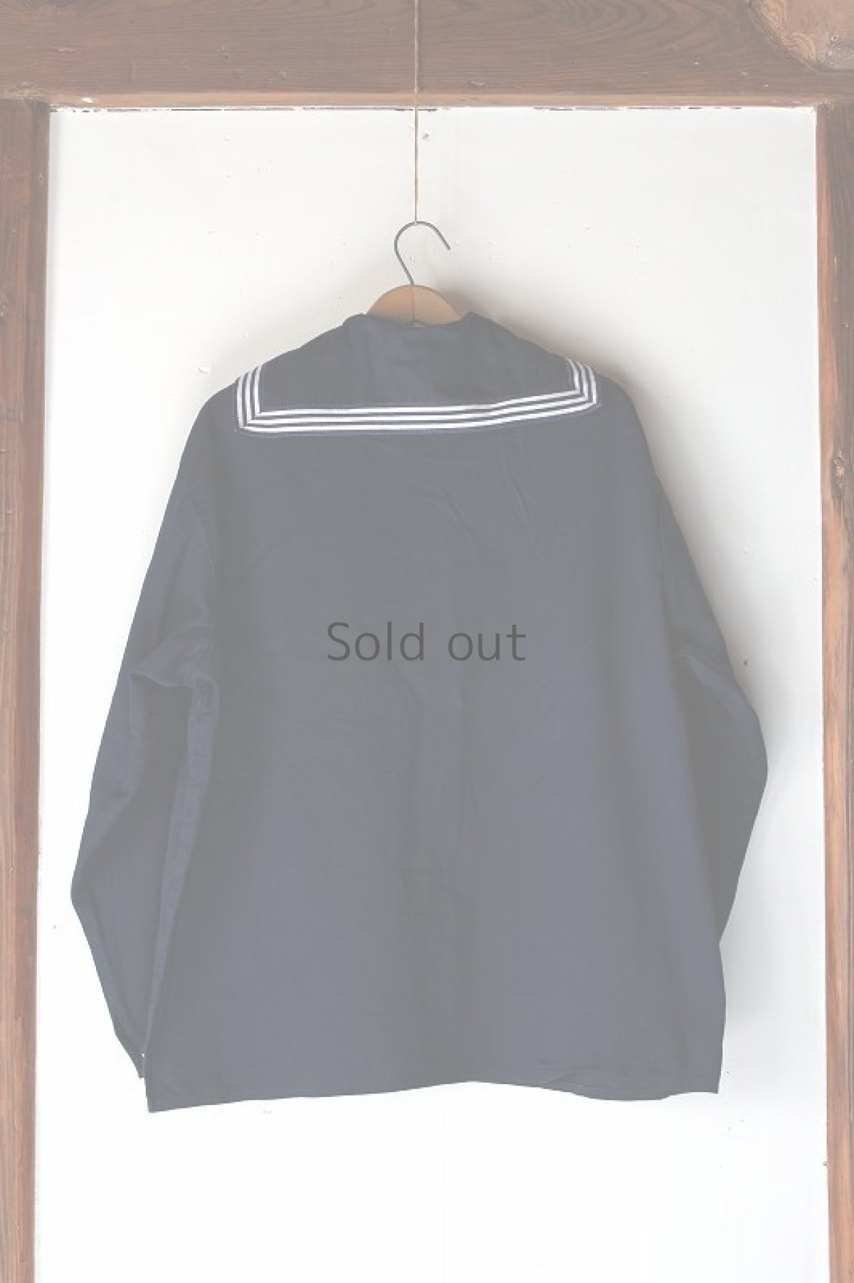 画像2: 【フランス】ダークネイビーのセーラーシャツ (2)