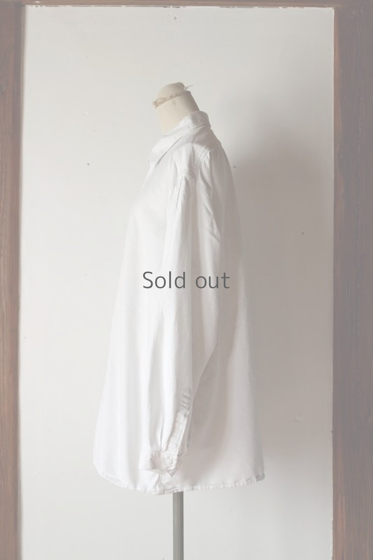 画像2: 【オーストリア】ビンテージ　プルオーバー　ホワイトシャツ (2)