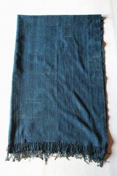 画像2: 【アフリカ】手織り藍染めの綿（大きめ） (2)