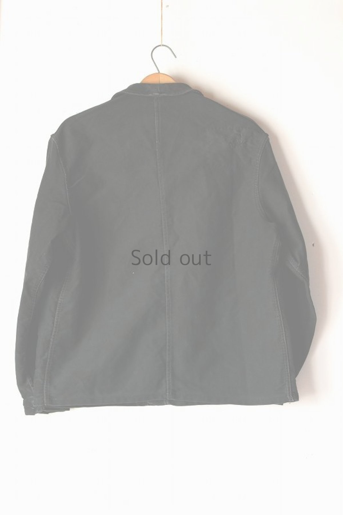 画像2: 【フランス】１９５０年代頃のブラックモールスキンワークジャケット（Adolphe Lafont） (2)