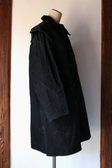 画像4: 【イタリア軍】１９７０年代頃のキャンバスコットンコート（黒染め） (4)
