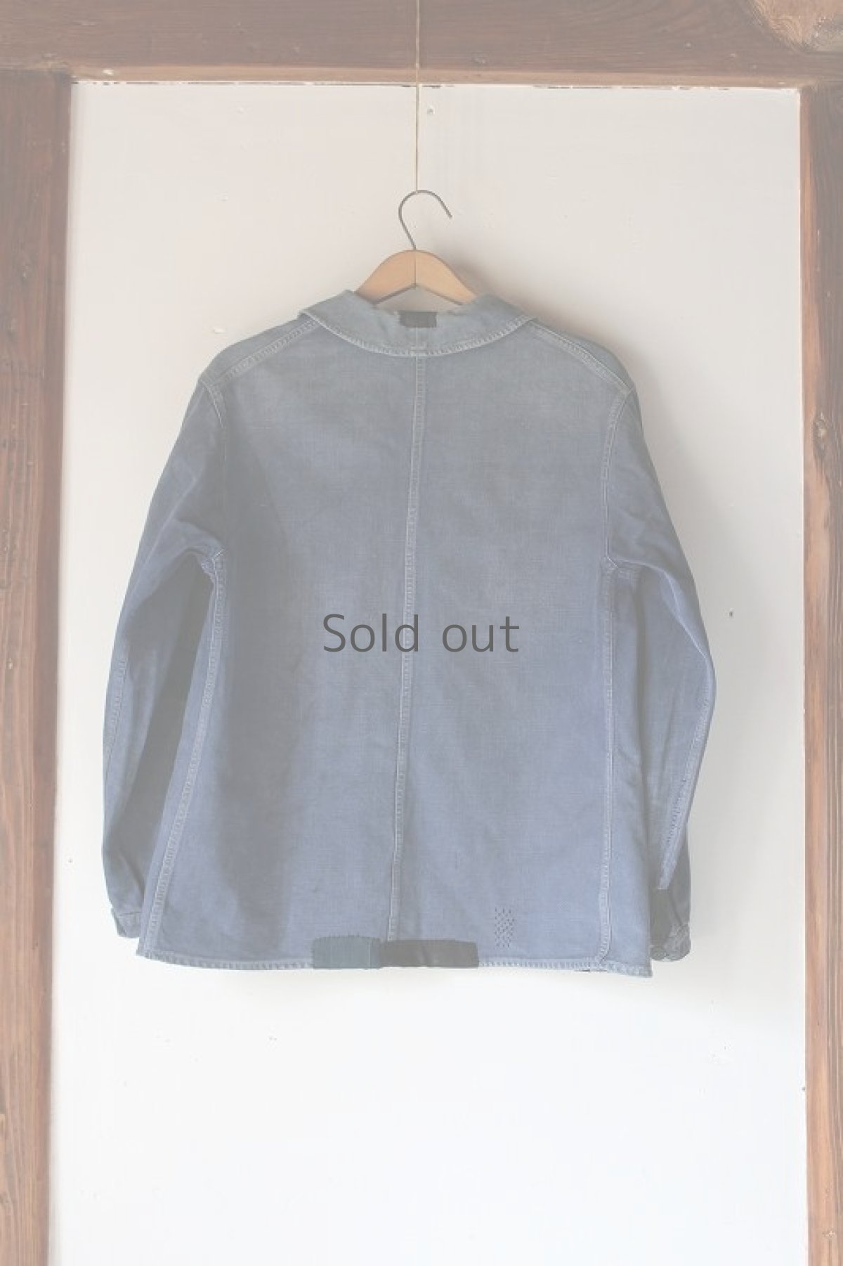 画像2: 【MITSUGU SASAKI】ビンテージリメイク　日本古布を使用したワークジャケット (2)