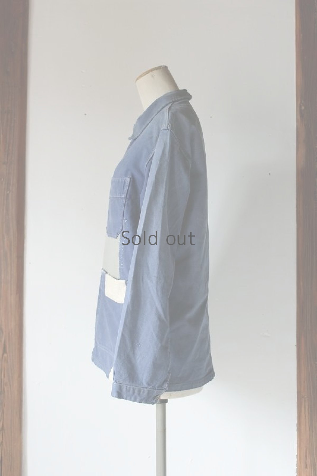 画像2: 【MITSUGU SASAKI】ビンテージリメイク　パッチワークワークジャケット (2)