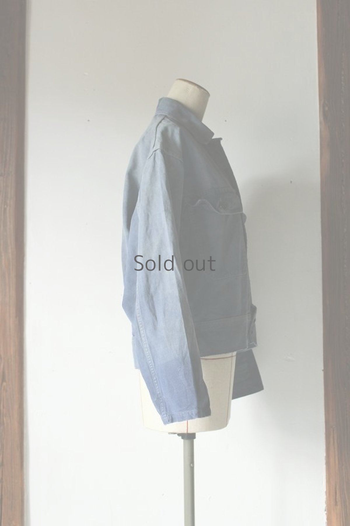 画像4: 【フランス】１９５０年代頃のショートワークジャケット(汚れあり) (4)