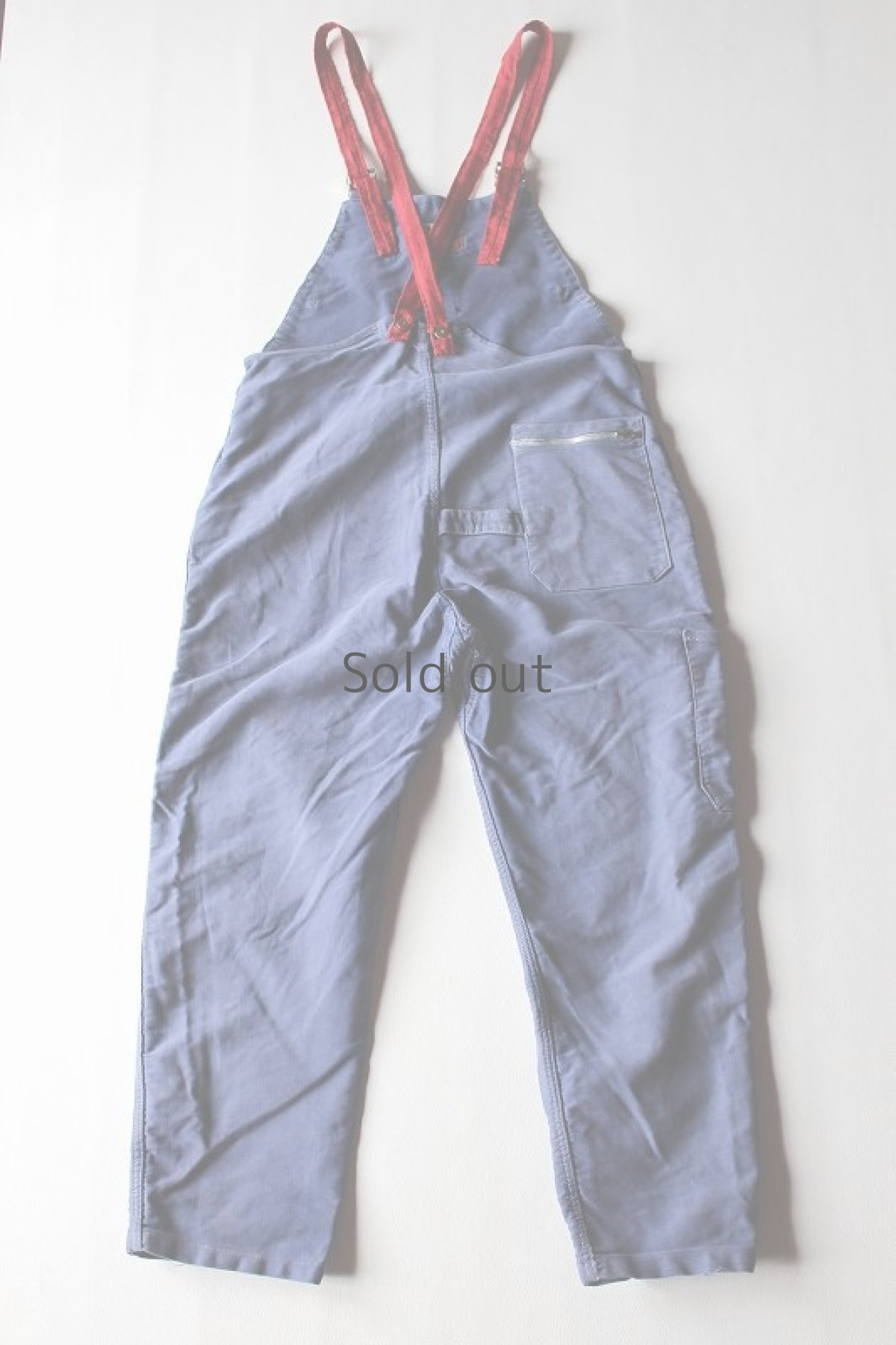 画像2: 【MITSUGU SASAKI】ビンテージリメイク　パッチワーク　モールスキンオーバーオール（アドルフラフォン） (2)