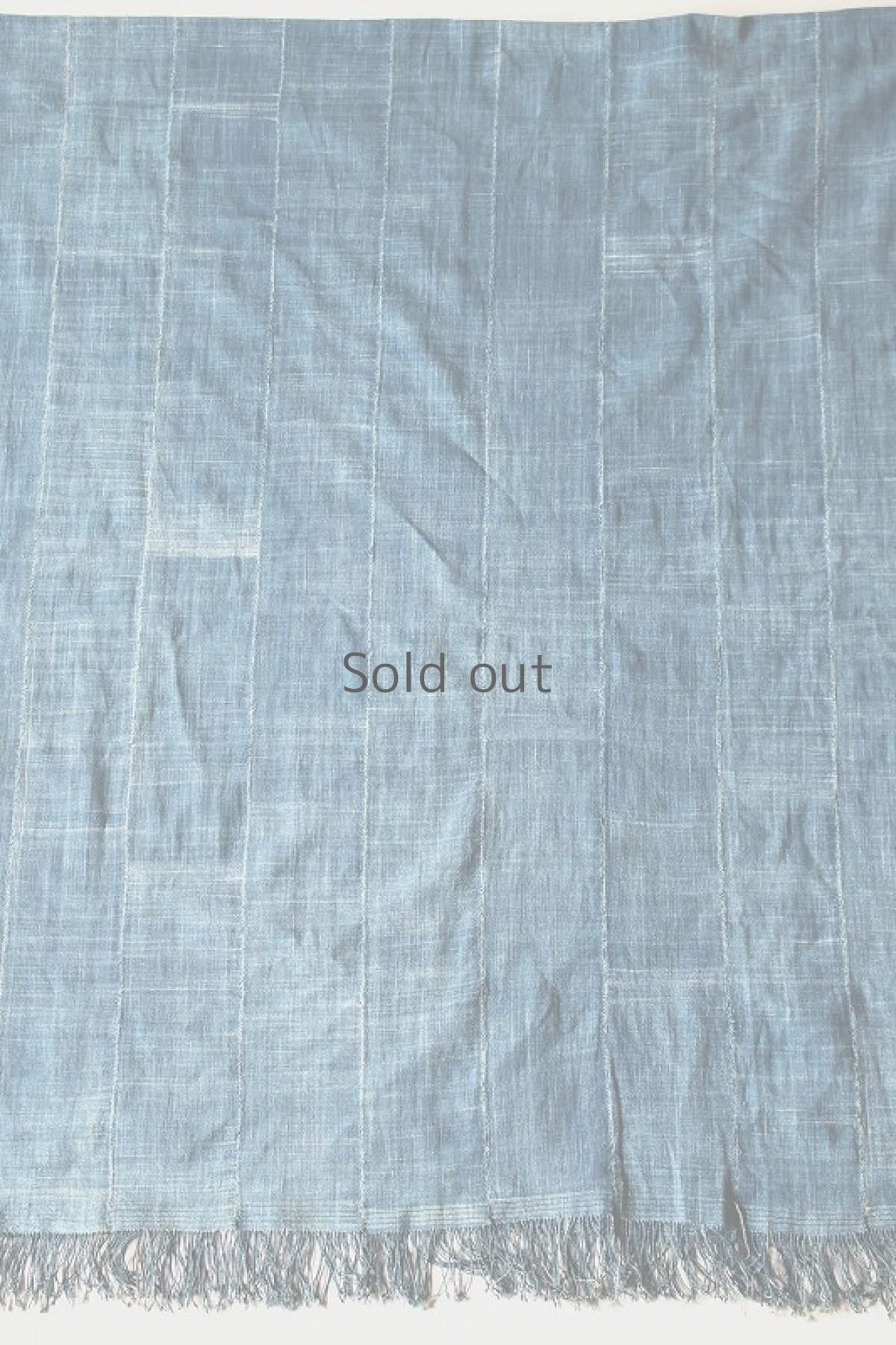 画像3: 【アフリカ】手織り藍染めの綿（大きめ）（色あせ藍） (3)