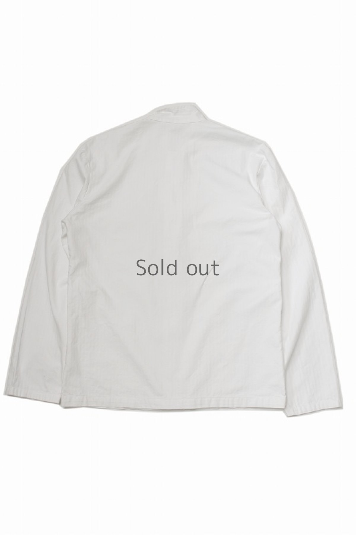 画像2: 【チェコ】ミリタリー　コックワークジャケット（ホワイト） (2)