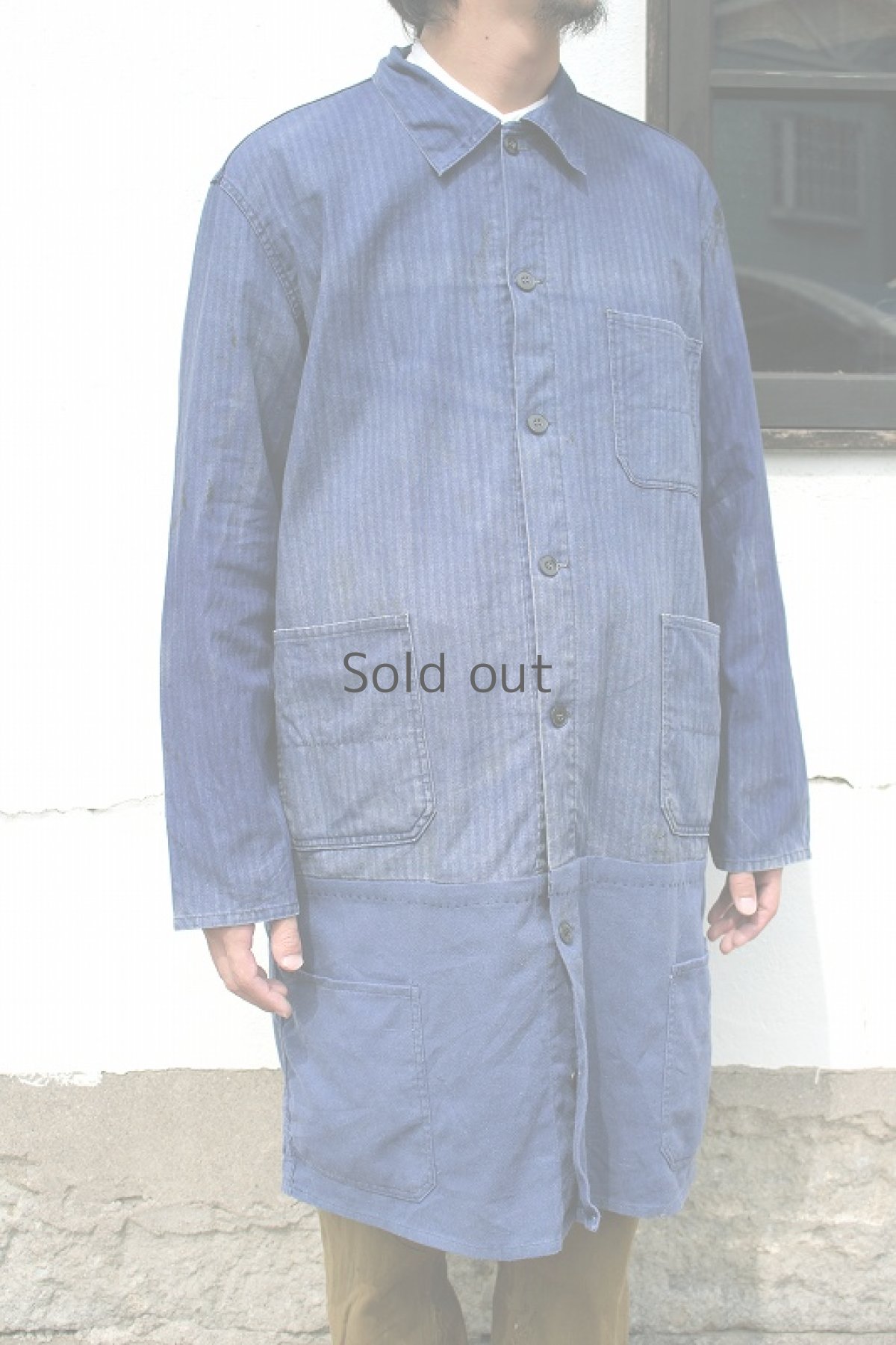 画像3: 【MITSUGU SASAKI】ビンテージ×リメイク　ダブルワークコート（大きめ） (3)