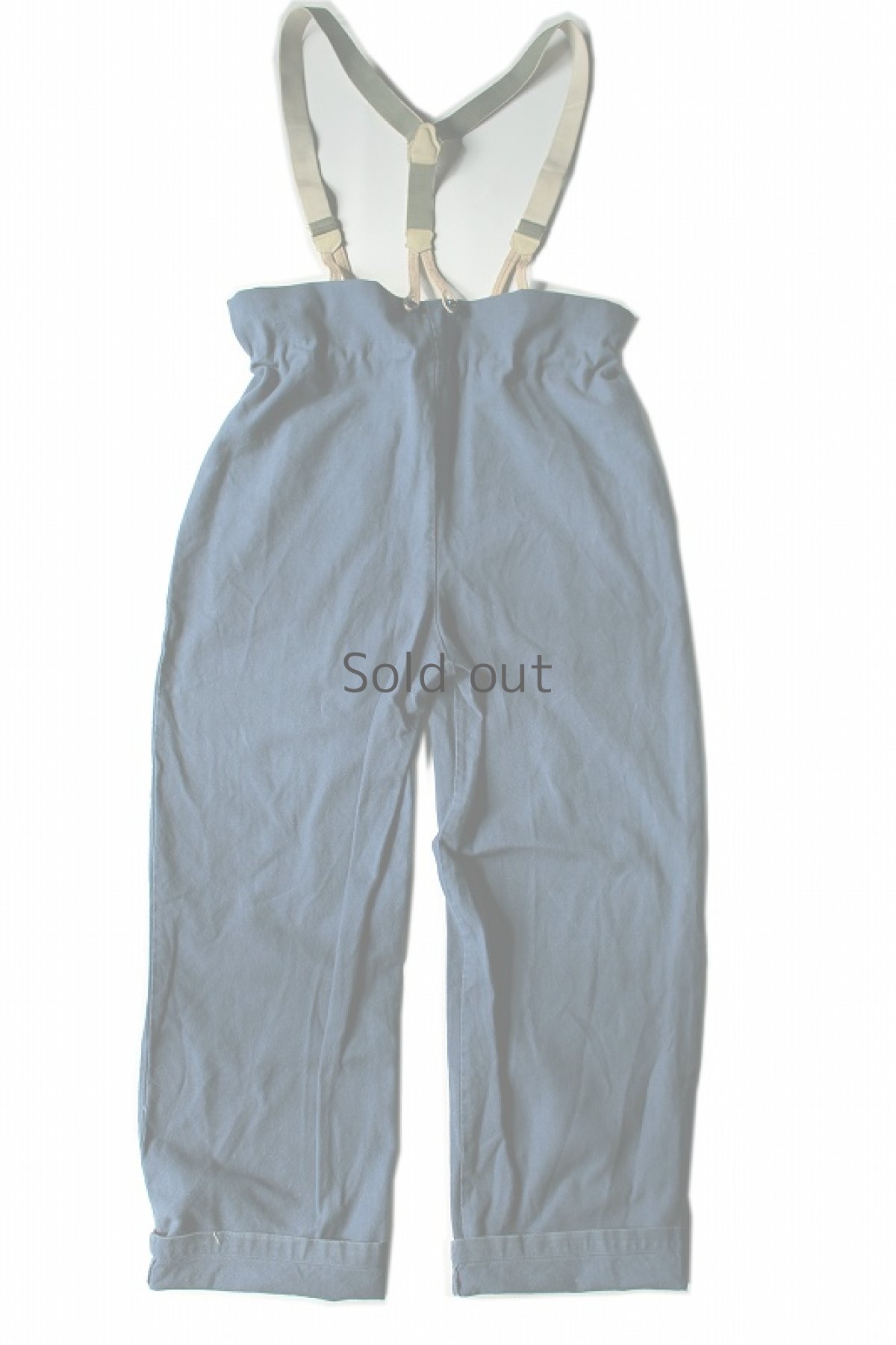 画像2: 【MITSUGU SASAKI】ビンテージリメイク フィッシャーマンオーバーオール (2)