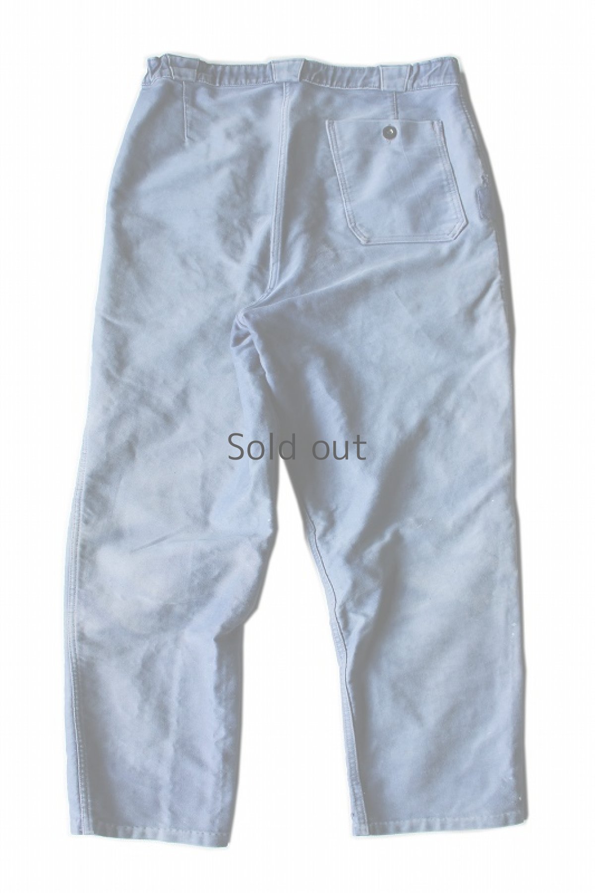 画像2: 【MITSUGU SASAKI】ビンテージリメイク　刺し子パッチワークのモールスキンワークパンツ（OKOK） (2)