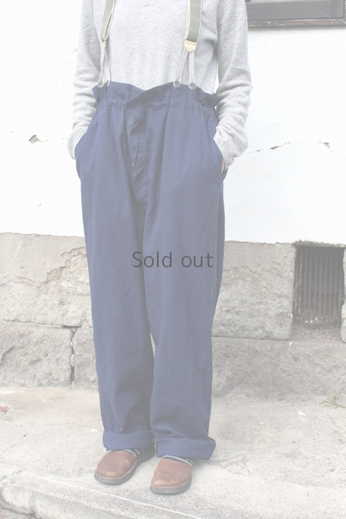 画像3: 【MITSUGU SASAKI】ビンテージリメイク フィッシャーマンオーバーオール (3)