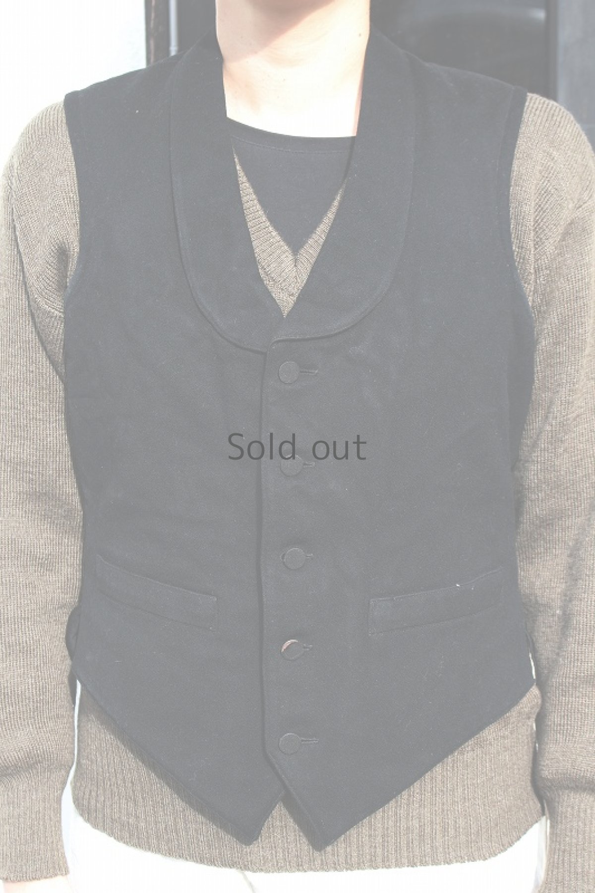 画像3: 【フランス】１９３０年代から４０年代頃のウールベスト (3)