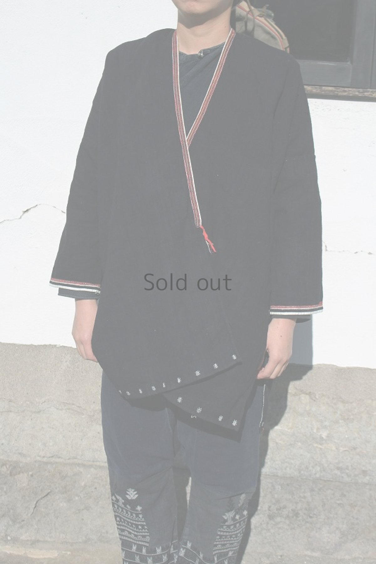 画像3: 【ベトナム】ビンテージ インディゴコットンシャツジャケット(古銭付き) (3)