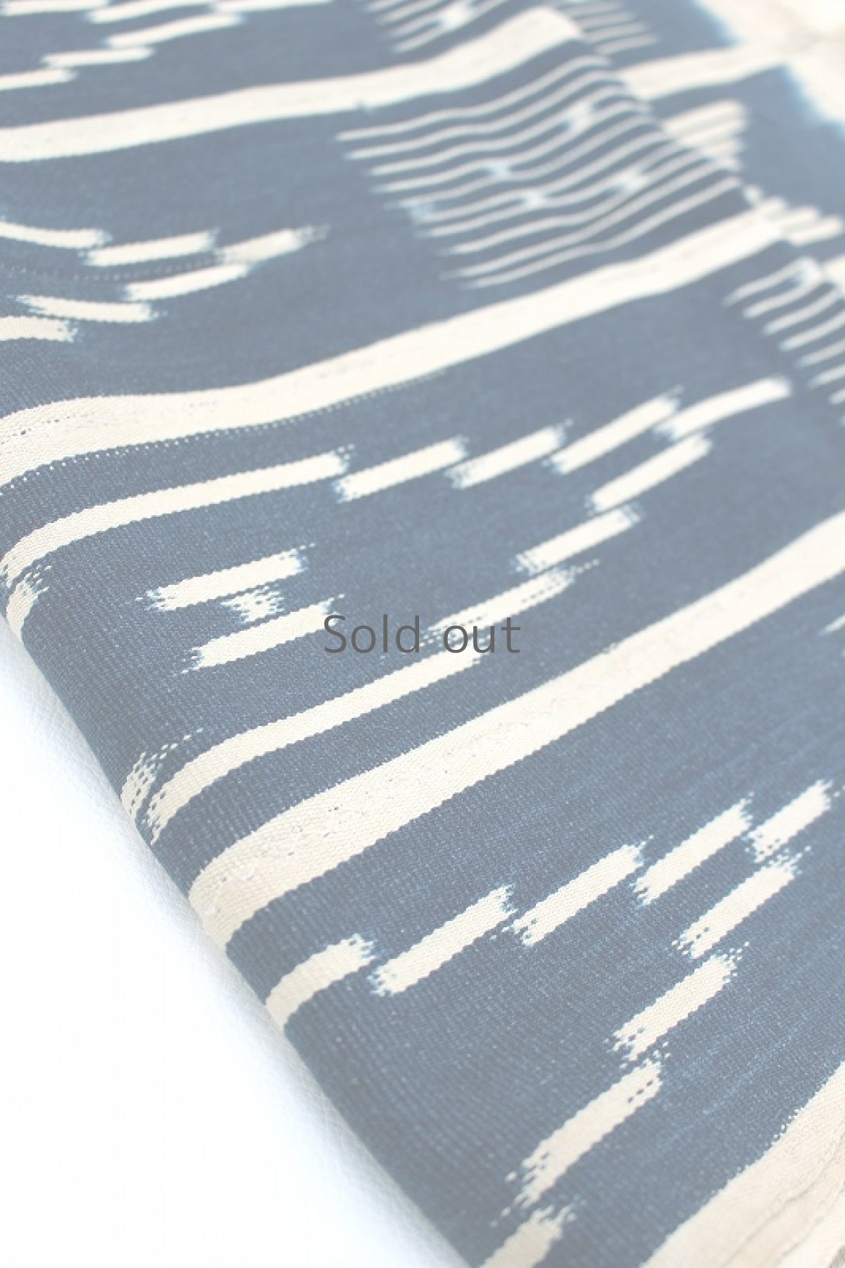 画像1: 【コートジボワール】手織り藍染めストライプ模様の綿（バウレ族） (1)